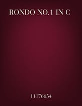 Rondo no.1 in C Major piano sheet music cover